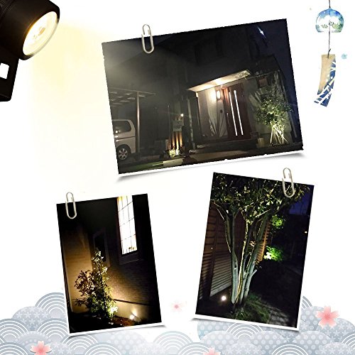 Keynice 2 pack Lampe Solaire Waterproof Extérieur Spot à LED Extérieur / Etanche pour Paysage, Arbre, Voie, Jardin, Terrain, Pelouse, Allée et Garage comme,etc - 7