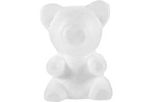 DIYEAH Orso Bolla Orso di Schiuma Orsetto in Schiuma modellabile Ornamento Modelli Mestieri di schiume Fai da Te Orso schiume Fai da Te A Forma di Cuore Decorazioni Orso Rosa Accessori