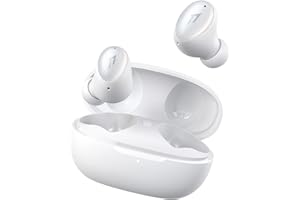 1MORE bezprzew. słuchawki douszne ColorBuds2, Bluetooth 5.2, mikrofon cVc8.0 z redukcją szumów, spersonalizowany identyf. dźwięku, czas odtwarzania 24 godz., szybkie ładow., wodoodporne, IPX5, białe