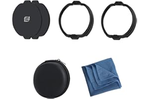 HMHAMA Objektivschutz passend für PS VR2, magnetischer Kurzsichtigkeits-Brillen-Abstandshalter, kratzfester Ringobjektiv-Schutz für VR-Objektive, Zubehör (schwarz, ohne Linse)