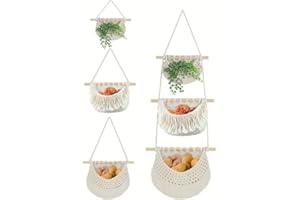 Neuytiky Wiszący organizer ścienny, regał wiszący, 3-częściowy, beżowy – wiszący organizer na drzwi, do łazienki, pokoju dziecięcego, na kemping