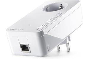 ‎DEVOLO devolo Magic 2 LAN Erweiterungsadapter, LAN Powerline Adapter, bis zu 2.400 Mbit/s, 1x Gigabit LAN Anschluss, ideal für Homeoffice, dLAN 2.0, weiß