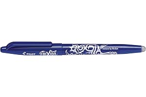 Pilot Frixion Lot de 12 rollers effaçables Pointe 0,7 mm Bleu