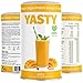 Produktbild Yasty Vegan Protein - Mango - Veganes Proteinpulver aus Erbsenprotein, Reisprotein, Hanfprotein und Sonnenblumenkernprotein | zum Muskelaufbau | ohne Soja | 600 g Pulver