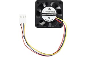 COOLWELL Dedykowany wentylator chłodzący 12 V zaprojektowany dla Raspberry Pi Compute Module 4 IO Board, regulacja prędkości PWM