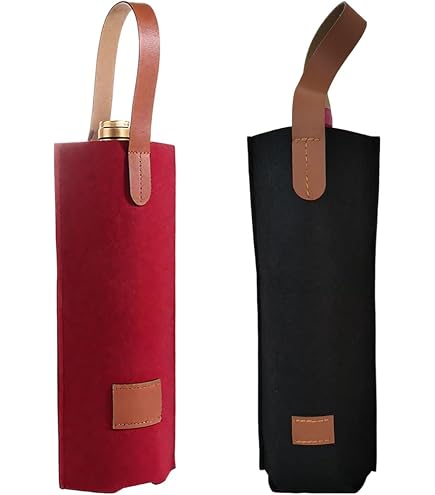 Borsa Portavino In Tela FBCCZEY Con Frasi Divertenti, Regalo Di Compleanno Originale Per Donne E Uomini, 14x32 Cm