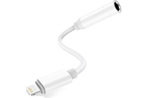 OLKIEQZ Adattatore Cuffie per iPhong/Lightning to 3.5 mm Jack【Certificato MFi】 Lightning to 3.5 mm Jack Cavo Aux Audio Dongle Convertitore, Compatibile con iPhone 14/14 Pro/Plus/13/12/SE/11/X/XS/8/7