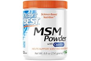 ‎DOCTOR'S BEST Doctor's Best, MSM Powder mit OptiMSM, 250g veganes Pulver, Laborgeprüft, Glutenfrei, Sojafrei, Vegetarisch