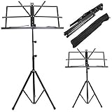 Yahee Notenständer Notenpult Notenstativ mit Tasche Höhe...