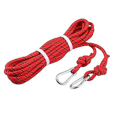 Babimax Nouveau Corde d'escalade 10m 15m 20m 30m Cordes Randonée Cordettes Baudrier Corde Paracorde Alpinisme Sauvetage Corde Auxiliaire Descente Rappel Camps Ficelage Polyester (15)