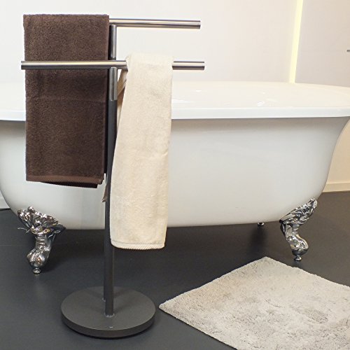 Kela 22230 Handtuchhalter, 2 Stangen, Rostfrei, Metall, 92,5 cm Höhe, Sinerio, Anthrazit - 3