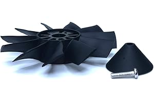 DoBoFo EDF 64mm Fan 11 Blades Without Motor, Electric Ducted Fan Without Motor for EDF 3S 4S,Hobby RC Jet Engine Propeller, Remote Control Model Replacement Airplane Parts DIY