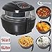 Produktbild HEISSLUFTFRITTEUSE MULTI HEISSLUFT FRITTEUSE OHNE FETT MULTICOOKER MULTIKOCHER SUPPENKOCHER SUPPENMIXER REISKOCHER Heißluft-Multifritteuse Multibackofen & Suppenautomat & Reiskocher & Grill ECO AIR-PROFI SOUP DC-1400W SCHWARZ