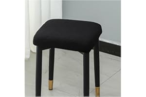 moismk Hocker Bezug Quadratisch Hockerbezug Stretch Schutzbezug Waschbar Pflegeleicht Stretch Stuhlbezug Stuhlhusse für Stuhl Barhocker(#3)