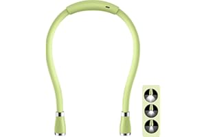 SingHong LED Neck Light, Reading Lamp, USB-C Rechargeable, Hands Free, 4 LED Bulbs, 4 Adjustable Brightness, for Reading in Bed or Reading in Car Lamp (Green)