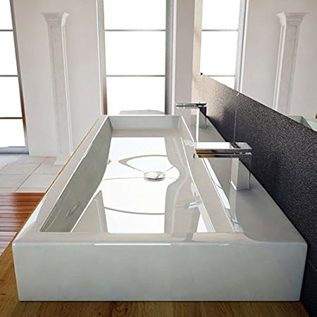 Design Waschbecken 100cm zur Wandmontage oder als Aufsatzwaschbecken