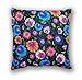 Decorative Pillowcase 80 cm x 80 cm Folk Black A2