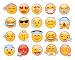 Produktbild DSstyles Emoj Button Abzeichen 20 Stück 1,4 Zoll Anstecknadel Abzeichen niedlichen Button Pin Badge
