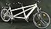 Produktbild 26 Zoll Alu Tandem Fahrrad MTB Shimano Deore Nabendynamo weiss
