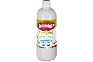 FIBRACOLOR TEMPERA PRONTA 1000 ml- Flacone monocolore BIANCO
