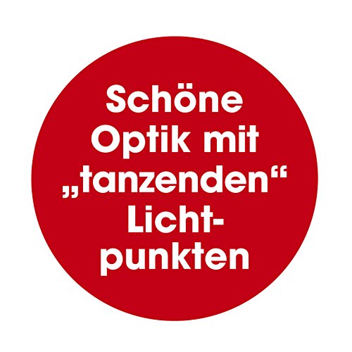 Solar-LED-Leuchtkette Fontäne mit 4 Einstellungen: Flackern, Blinken, permanentes Licht, Aus (Fiber Fieberglas Glasfaser-Lampe Fiber-Leuchte) - 7