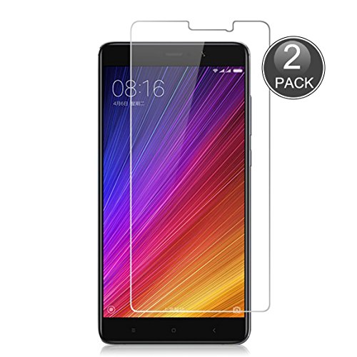 E-Hamii [2-Pack] Xiaomi Mi 5S Displayschutzfolie, 0,26 mm HD Anti-Kratz- und Anti-Fingerabdruck Schutzfolie, 9H gehärtetes Glas Schutzabdeckung, Besserer Schutz (Hinweis: Nicht Volldeckung)