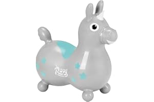 GYMNIC - Cavallino Rody Unicorno, Grigio Argento