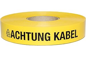 Bemango Trassenwarnband Achtung Kabel 250m Breite 40mm