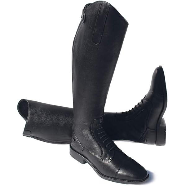 Stivali Da Equitazione HKM Valencia Per Bambini - Pelle Con Cerniera - Foto 7