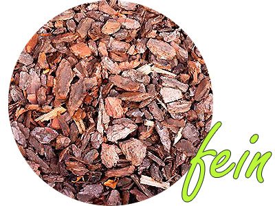 Pinienrinde Qualitätsware Mulch Rindenmulch aus Pinie Menge & Körnung wählbar (140L fein) - 2