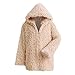 Produktbild Luckycat Frauen Winterjacke Dicker Mantel Fester mit Kapuze Mantel Jacke Strickjacke Mantel Jacken Mäntel Sweatjacke Winterjacke Fleecejacke Steppjacke