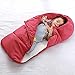 Produktbild Fußsack Buggy Winter Babyschale Kinderwagen Fusssack Baby Schlafsack Tragewanne Warmer Fußsack Winterfußsack mit Reißverschluss (Dunkelrot)