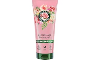 Herbal Essences Après-shampoing doux aux fleurs - Parfum rose - 250 ml - Des cheveux ternes aux cheveux soyeux et brillants - Avec essence de rose - Ingrédients d'origine naturelle - Végétalien