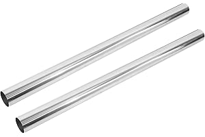 X AUTOHAUX 2pcs Straight 2.5" OD 40" Length DIY Custom Mandrel Exhaust Pipe