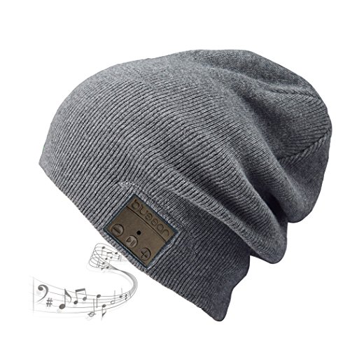 Bluetooth Beanie Gorro de Música Bluetooth Auriculares de Gorro Tejido Térmico de Música para Invierno, adecuado para los deportes al aire libre como esquí, corrida, caminata, bicicleta