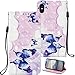 Produktbild Hülle für iPhone XS, Cover Brieftasche Case mit KunstLeder Geschäftshülle Flip Wallet Schutz-Hülle mit Kartenfach Kredit Karten Geldklammer Hülle Etui im 3D Paint Muster für iPhone X/XS