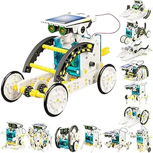 Bn Enterprise 13-in-1 Solar Power Robots Creation Toy, Educational Experiment Robotics Kit, Science Toy Solar Powered Building Robotic Set Age 8-12 for Boys Girls Kids Teens to Build (Robot)