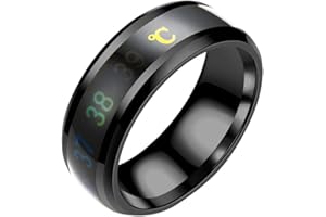 N-K PULABO Anello Intelligente Temperatura In Acciaio Inox Coppia Amante Cambiare Colore Umore Unisex Anello Gioielli A Mano Qualità Superiore Alla Moda