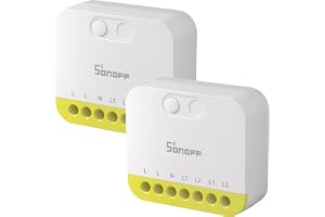 SONOFF MINI Duo-L Zigbee Smart Switch – Utan neutralledare, Zigbee 3.0, 2 kanaler, 16A, kompatibel med Alexa/Google Home, smart timer & automatisering, kompakt, 2-pack