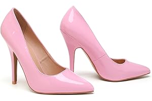 Bismaa Mens Womens Drag Queen Cross Dresser HIGH Heel Pointy Toe Court Shoes Big Sizes UK 9,10,11,12
