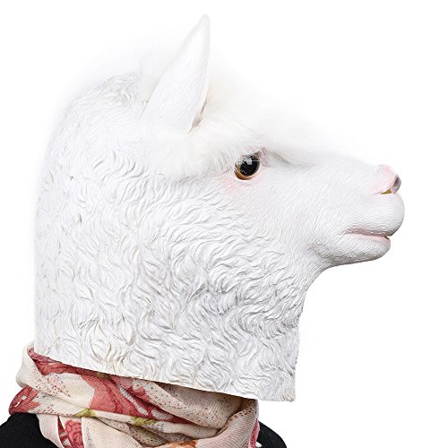 Party Story Halloween Maske latex Alpaka Tiermaske Kostüm - 4