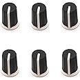 HUMARH 6-Pack EQ Rotary Knob for Pioneer DJM-700 750 800 850 900 2000 900NXS2 900SRT 900nexus 2000nexus etc, Pioneer Digital Controller XDJ-RX DDJ-RZ DDJ-SZ DDJ-SZ2 etc, DAA1176 DAA1305. (Black)