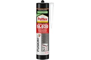 Pattex Sigillante Silicone SL620 Serramenti ed Edilizia Rame RAL 9016, Sigillante Neutro a Basso Modulo, Resiste alle Muffe, agli Agenti Atmosferici, ad Acidi e Basi Diluiti, ai Raggi UV, 300ml