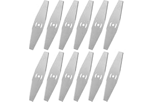 WEGLOK Cuchilla Desbrozadora, 12 Piezas, cuchillas metal para desbrozadora electrica, metal para desbrozadora de césped, hoja de repuesto de metal, Para Cortacésped Accesorios Para Cuchilla De Repuesto