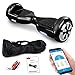 Produktbild Smartway Hoverboard 6, 5 Zoll 600W mit Bluetooth Motion V.5 Balance Scooter, Schwarz, S