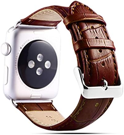 fZoe Apple Watch Strap,Wrist Strap Replacement Classic Buckle with Metal Clasp (Adapters Included) for Apple Watch Sport &amp; Edition(42mm, Brown)