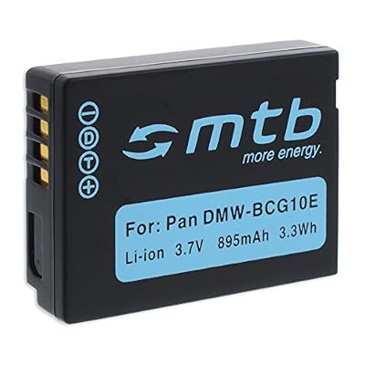 mtb more energy Batterie DMW-BCG10E pour Panasonic Lumix