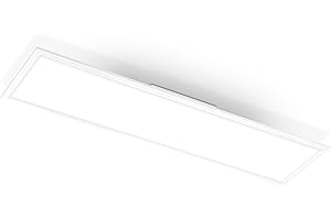‎BRILONER BRILONER - LED Deckenlampe ultraflach, neutralweiße Lichtfarbe, 38 Watt, 4100 Lumen, LED Deckenleuchte, Wohnzimmerlampe, Panel, Küchenlampe, Deckenbeleuchtung, 119,5x29,5x6 cm, Weiß
