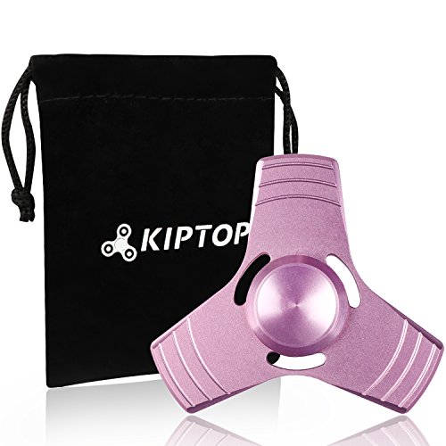 Hand Finger Spinner Toy, KIPTOP High Speed Finger Toy Fidget Handspinner Stress Reducer for Adult Children (Red)