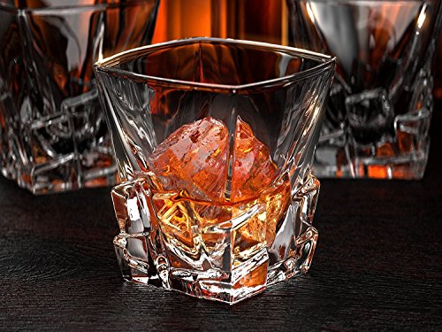 ackmond transparent Iceberg 2 Stück stabile Whiskey Glas Tumbler für Scotch, Bourbon - 3
